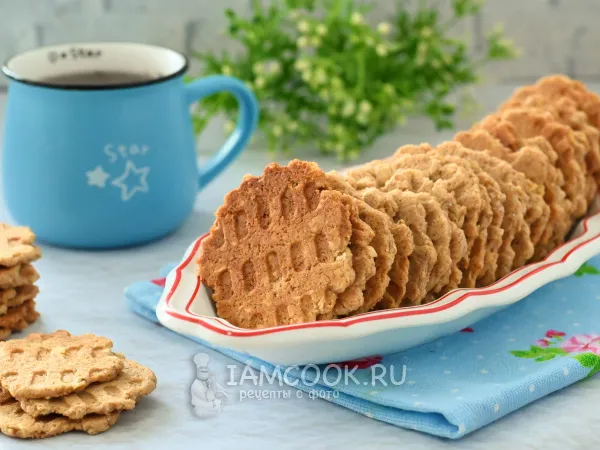 Фото блюда: Овсяное печенье в вафельнице