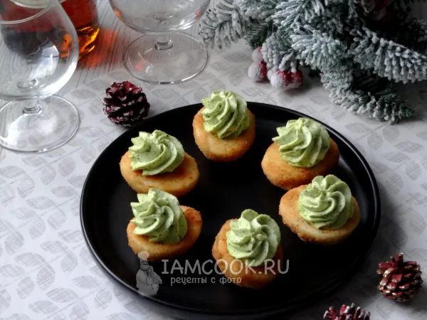 Фото блюда: Фаршированные жареные яйца