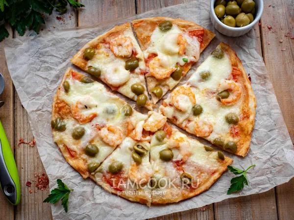 Фото блюда: Пицца «Средиземноморская»