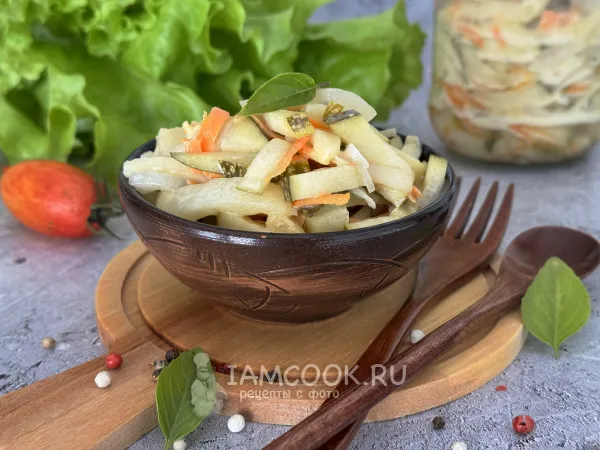 Фото блюда: Кабачки с майонезом на зиму