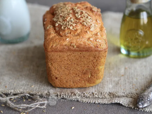 Фото блюда: Хлеб из чечевицы без муки и дрожжей