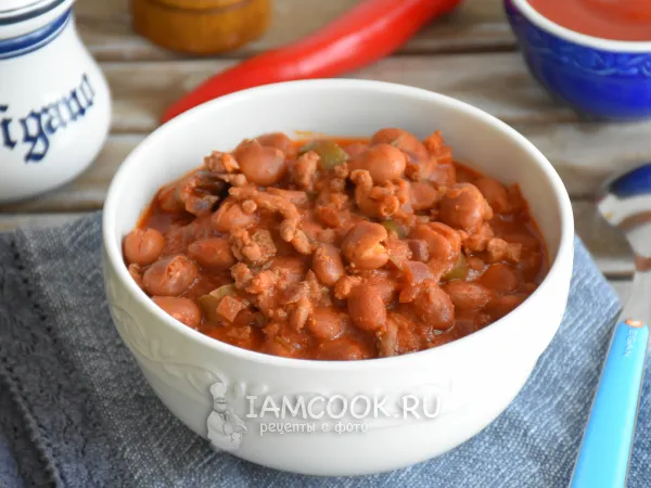 Фото блюда: Фарш с фасолью по-мексикански