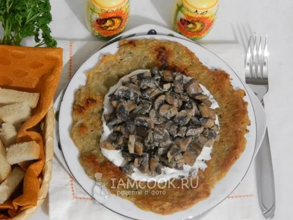 Фото блюда: Решти из картофеля с грибным рагу