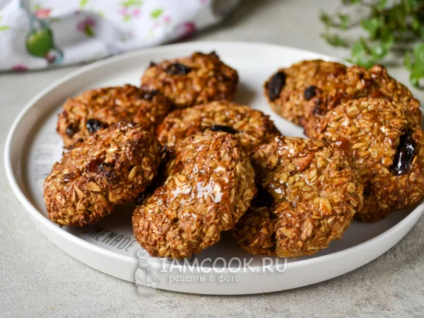 Фото блюда: Овсяное печенье без муки и масла