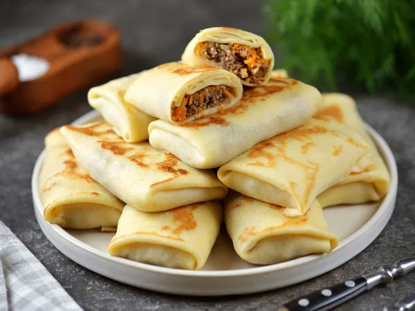 Фото блюда: Блинчики с куриными желудками