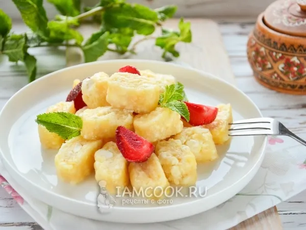 Фото блюда: Ленивые вареники на пару в мультиварке