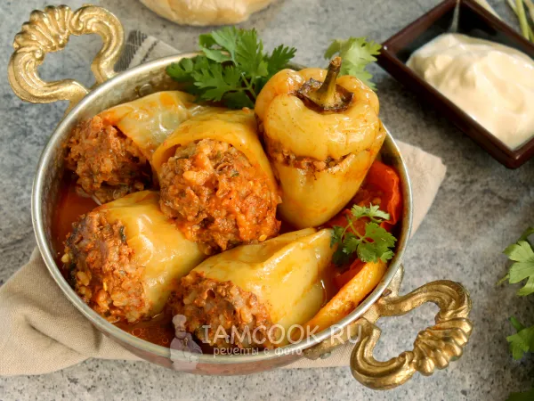 Фото блюда: Фаршированные перцы по-турецки