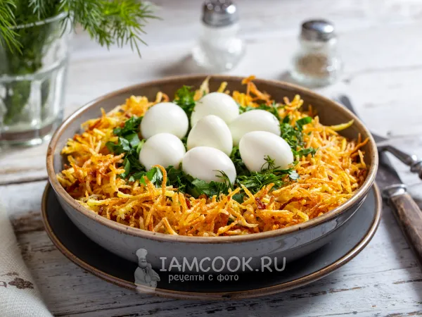 Фото блюда: Салат «Гнездо аиста»