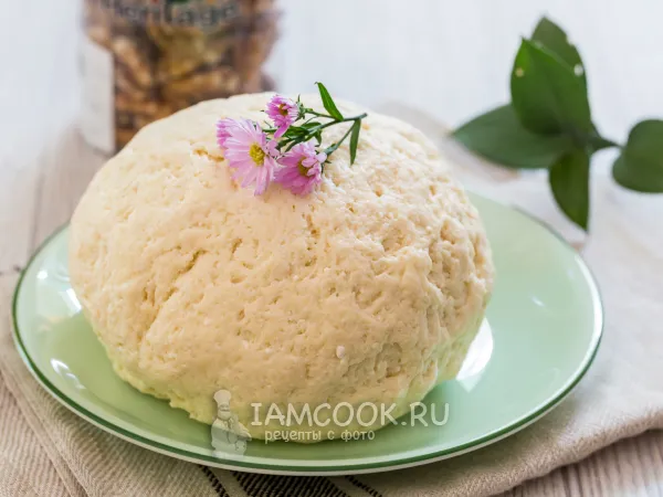 Фото блюда: Творожное тесто без яиц на подсолнечном масле (универсальное)