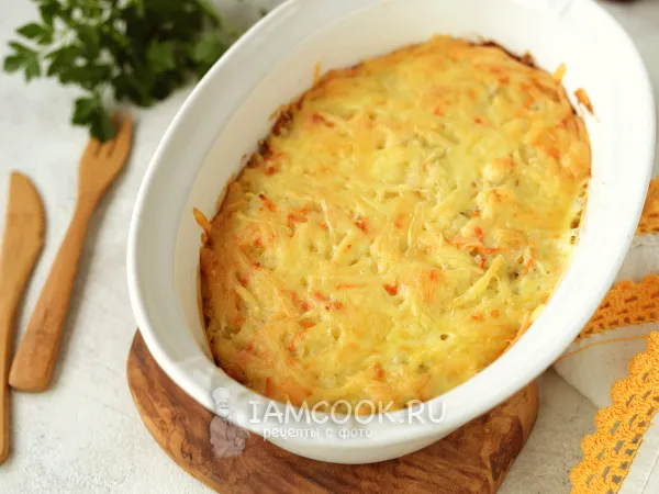 Фото блюда: Рыбная запеканка с рисом