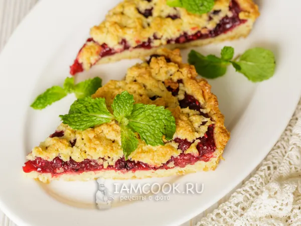 Фото блюда: Тертый пирог с ягодами