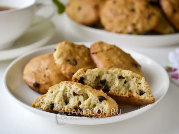 Фото блюда: Овсяное печенье с шоколадной крошкой