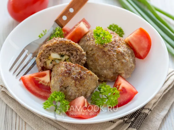 Фото блюда: Зразы с яйцом в духовке