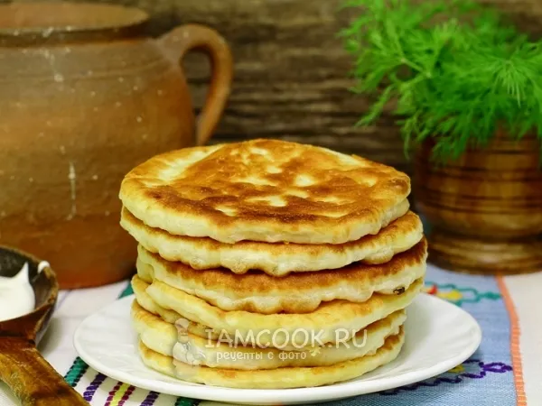 Фото блюда: Лепёшки с сыром дрожжевые