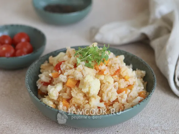 Фото блюда: Рис с овощами в пароварке