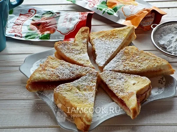 Фото блюда: Гренки с джемом