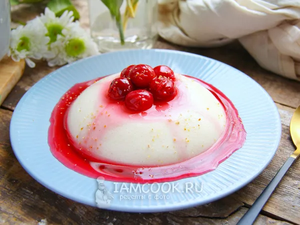 Фото блюда: Манная каша с киселем