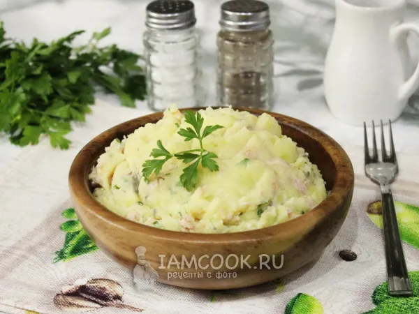 Фото блюда: Картофельное пюре с горбушей