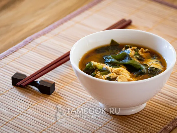 Фото блюда: Мисо суп с яйцом