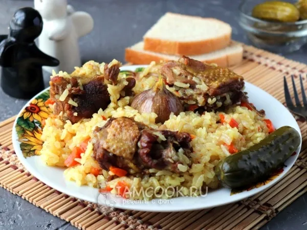 Фото блюда: Плов из гуся
