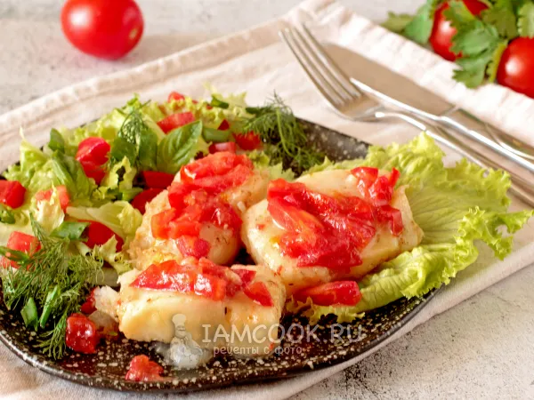 Фото блюда: Филе палтуса на сковороде