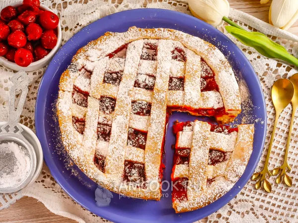 Фото блюда: Кростата с вишней