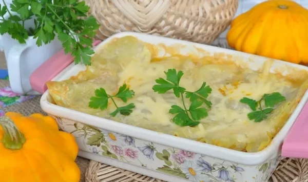 Фото блюда: Лазанья с патиссонами