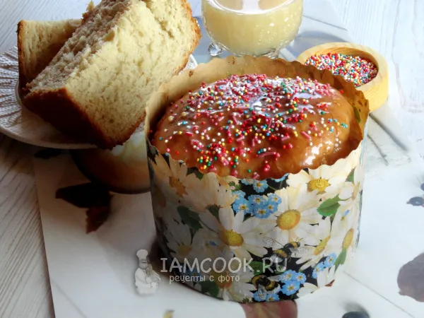 Фото блюда: Банановый кулич на Пасху