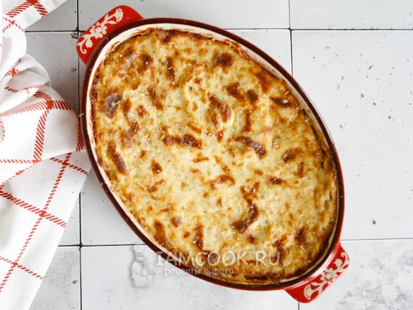 Фото блюда: Запеканка из цветной капусты с творогом