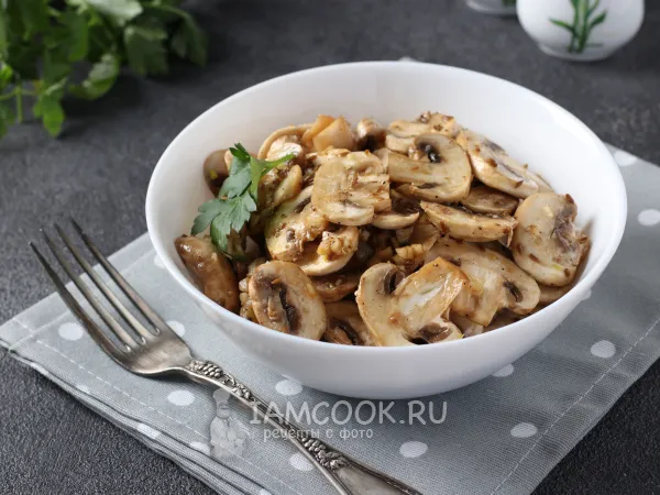 Фото блюда: Шампиньоны, маринованные в соевом соусе
