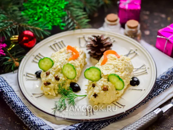 Фото блюда: Сырные «Мышки» на Новый год