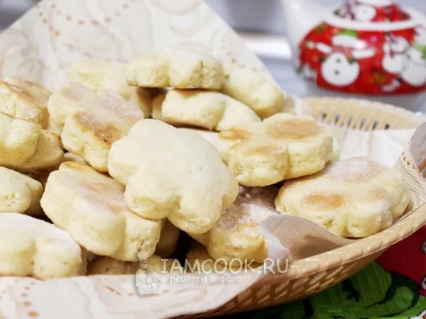 Фото блюда: Печенье на сметане на скорую руку