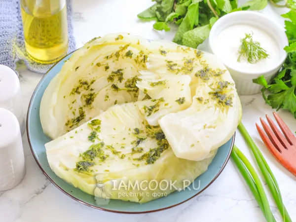 Фото блюда: Капуста на пару