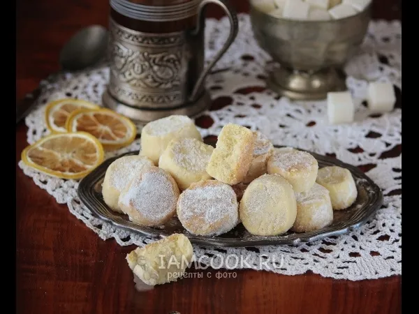 Фото блюда: Песочное печенье с крахмалом (рассыпчатое)