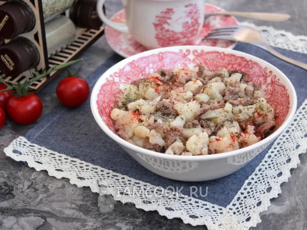 Фото блюда: Цветная капуста по-флотски