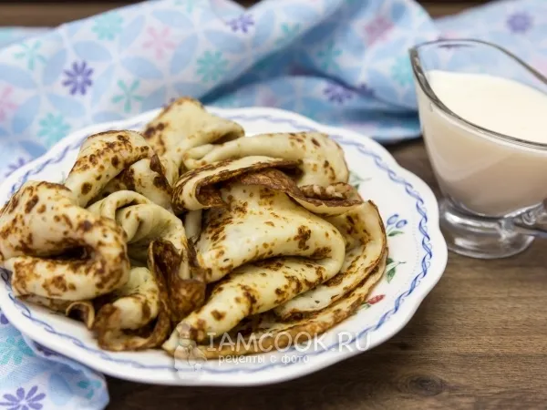 Фото блюда: Тесто для блинов на кефире