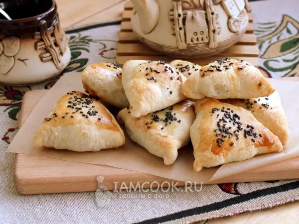 Фото блюда: Самса из слоёного теста с фаршем