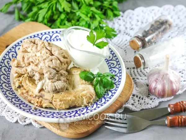 Фото блюда: Вареные свиные мозги