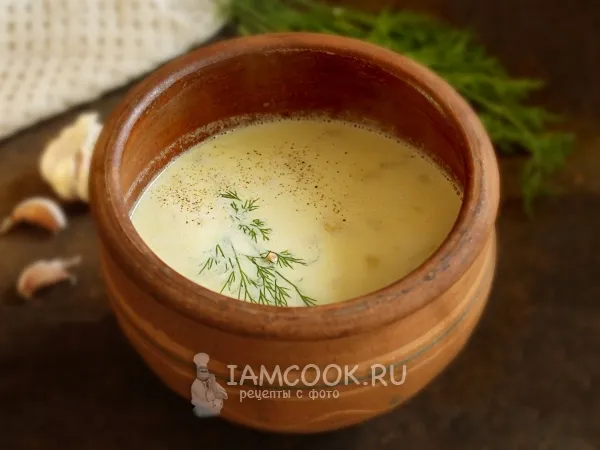 Фото блюда: Чесночный суп в духовке