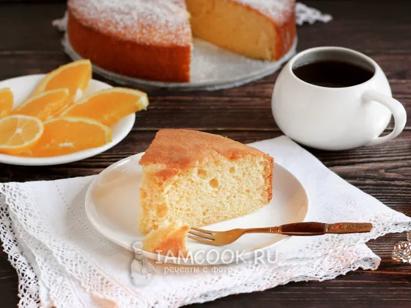 Фото блюда: Цитрусовый бисквит