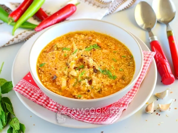 Фото блюда: Марокканский куриный суп с кускусом