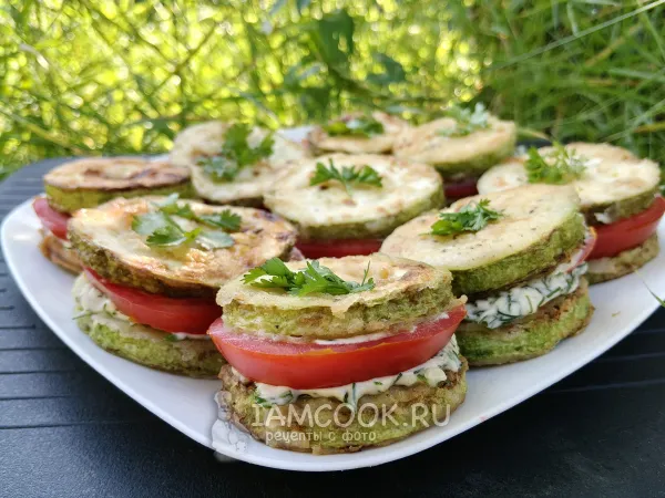 Фото блюда: Кабачковые бутерброды (без хлеба)