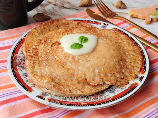 Фото блюда: Блины с топинамбуром