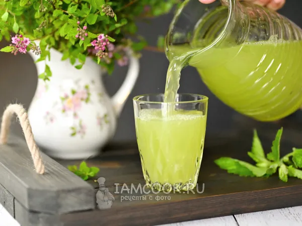 Фото блюда: Домашний лимонад с мелиссой