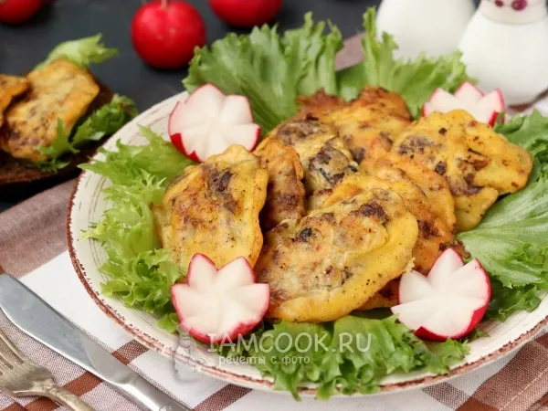 Фото блюда: Куриная печень в кляре