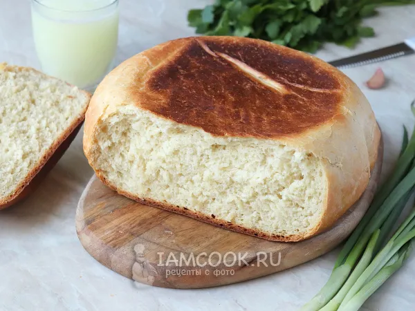 Фото блюда: Хлеб на сыворотке в мультиварке (дрожжевой)