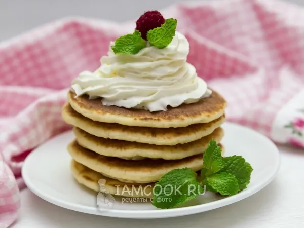 Фото блюда: Ванильные панкейки на молоке