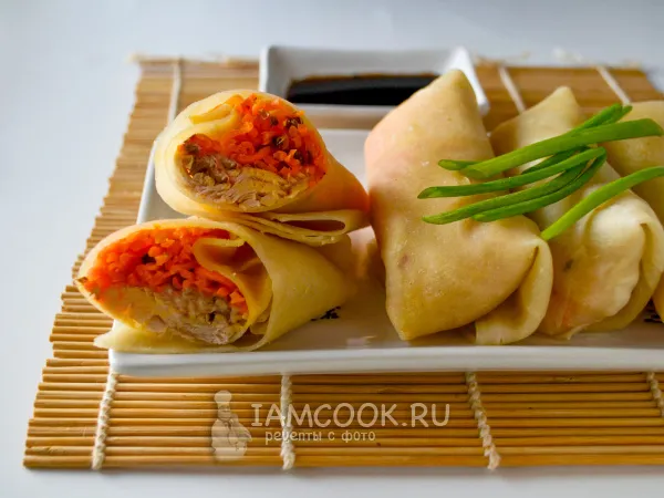 Фото блюда: Китайские блинчики на пару