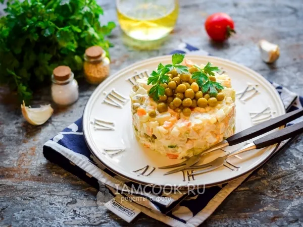 Фото блюда: Диетический «Оливье»