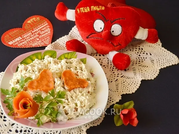 Фото блюда: Салат «Два сердца»
